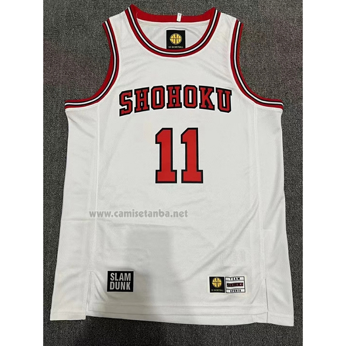 Camiseta Shohoku Rukawa #11 Blanco